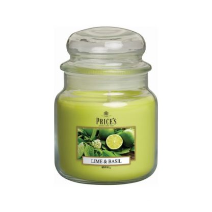 Αρωματικό κερί σε γυάλινο δοχείο Lime & Basil